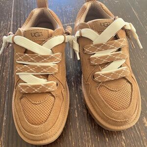 UGG Brown Sneakers with Cream Accents
